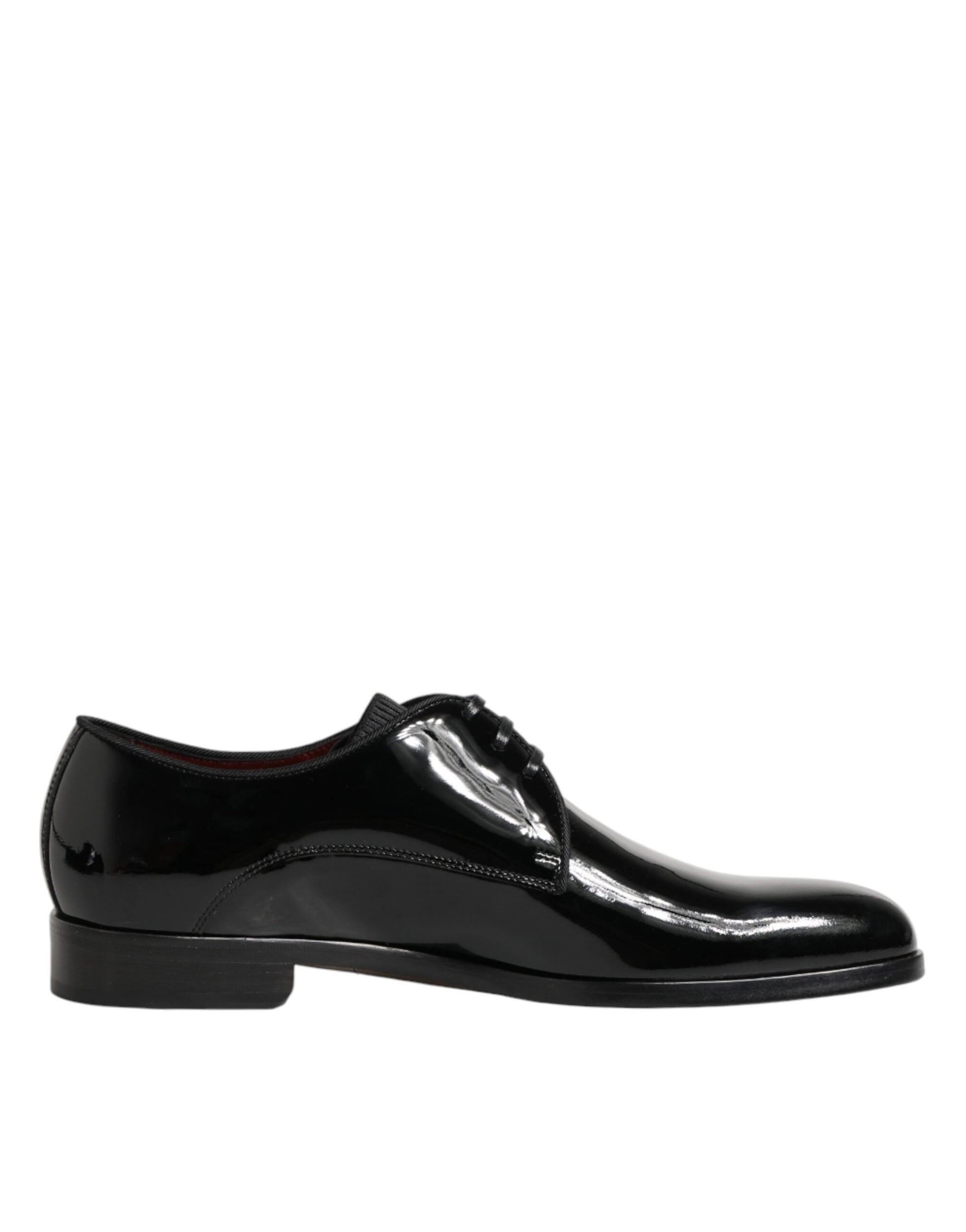 Dolce & Gabbana black calfskin leather Derby