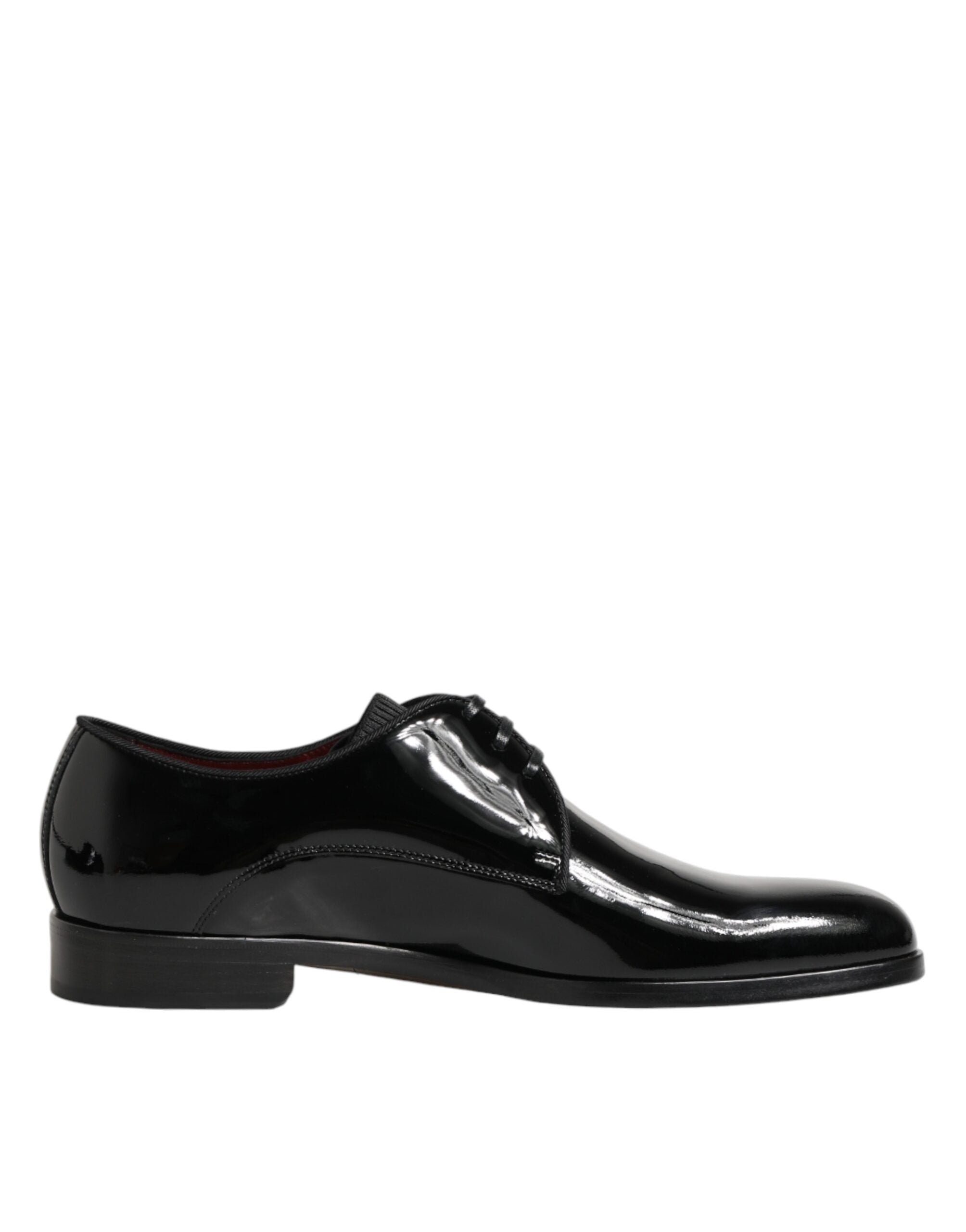 Dolce & Gabbana black calfskin leather Derby