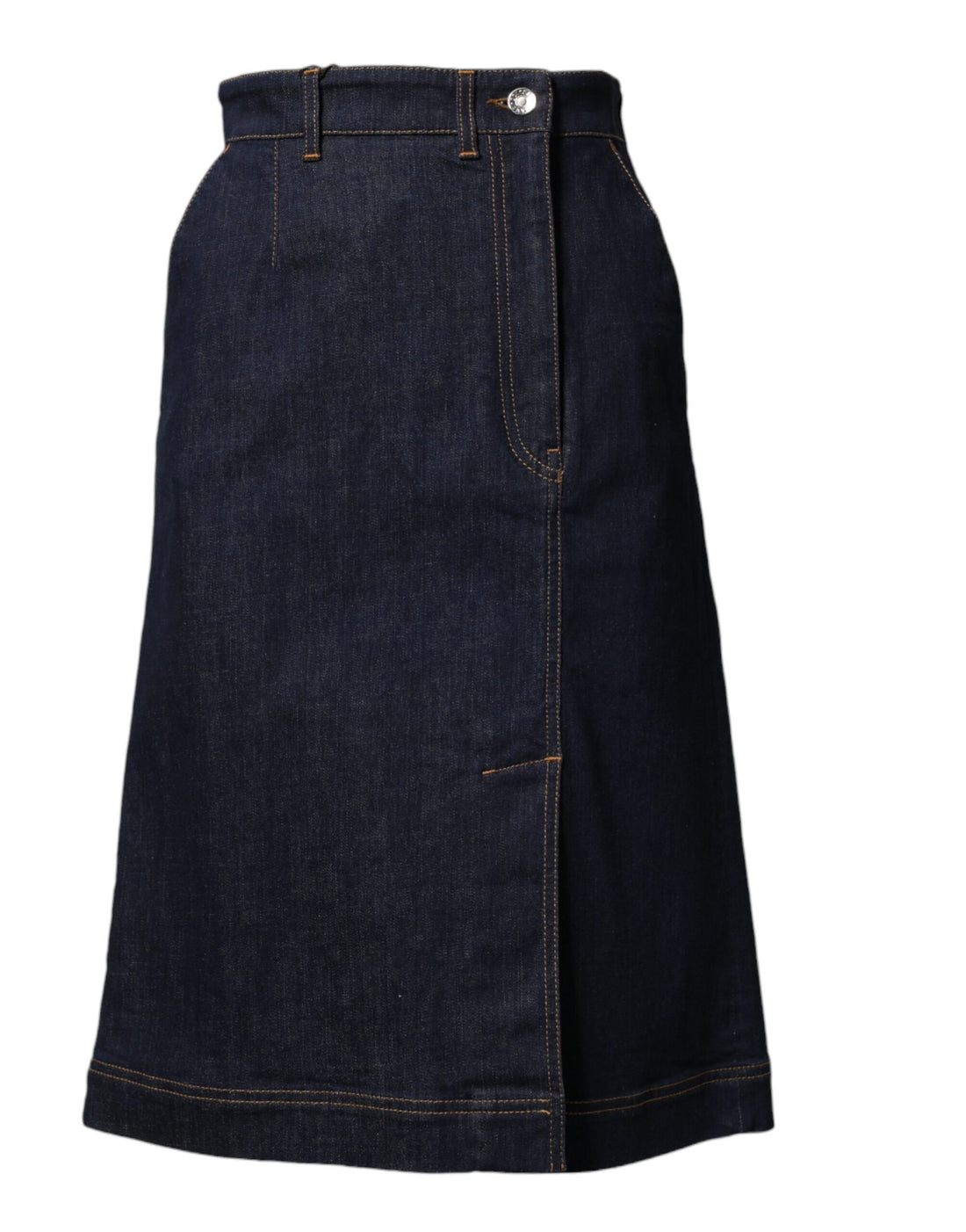 Dolce & Gabbana dark blue denim midi skirt A-line by KILAUE
