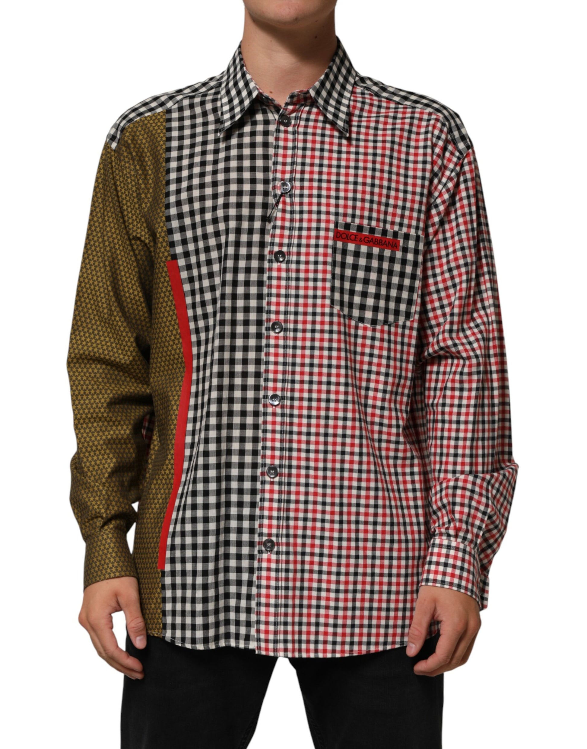 Dolce & Gabbana multicolor checkered cotton shirt by KILAUE
