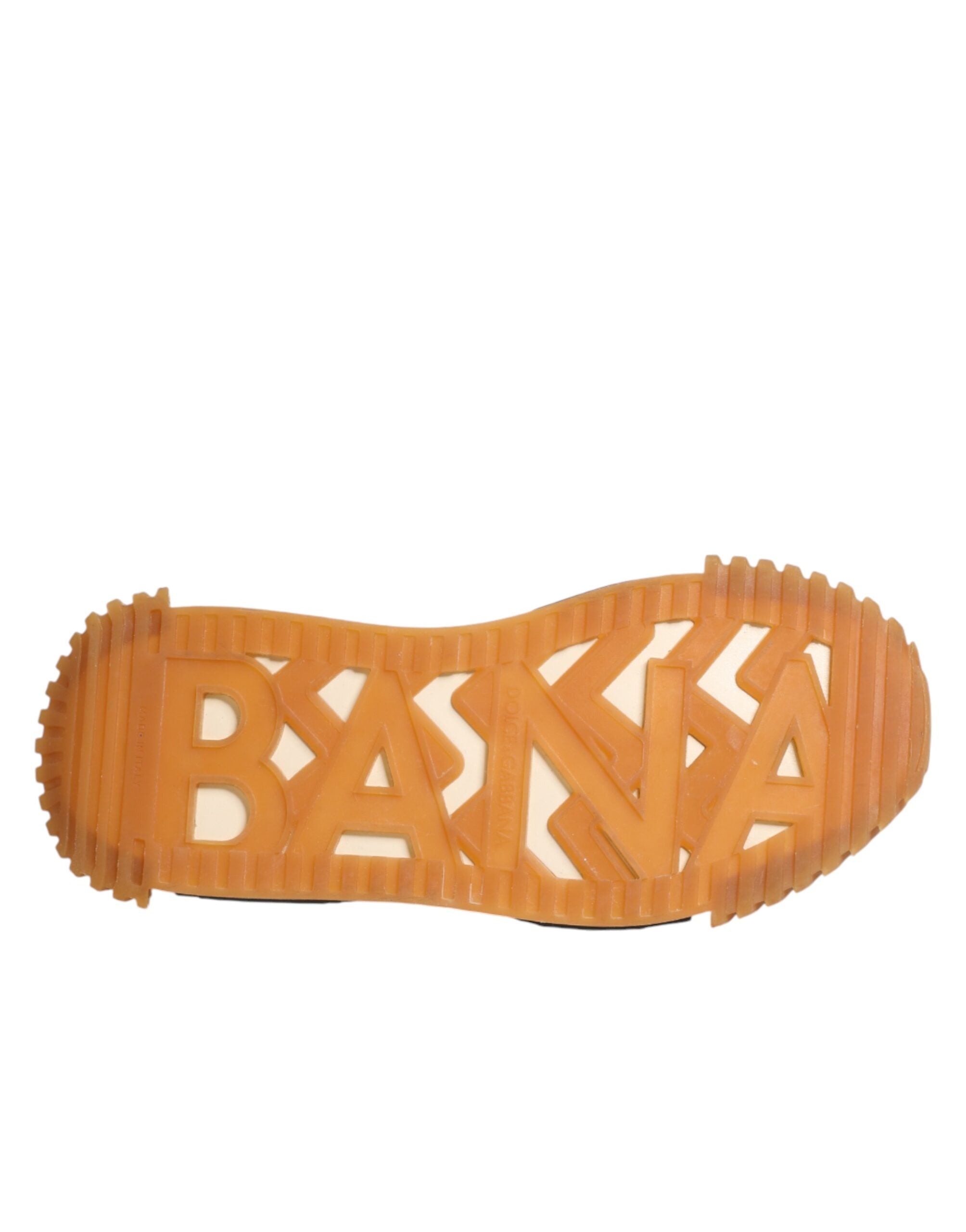 Close-up detail of Dolce & Gabbana multicolor NS1 slip-on sneakers by KILAUE
