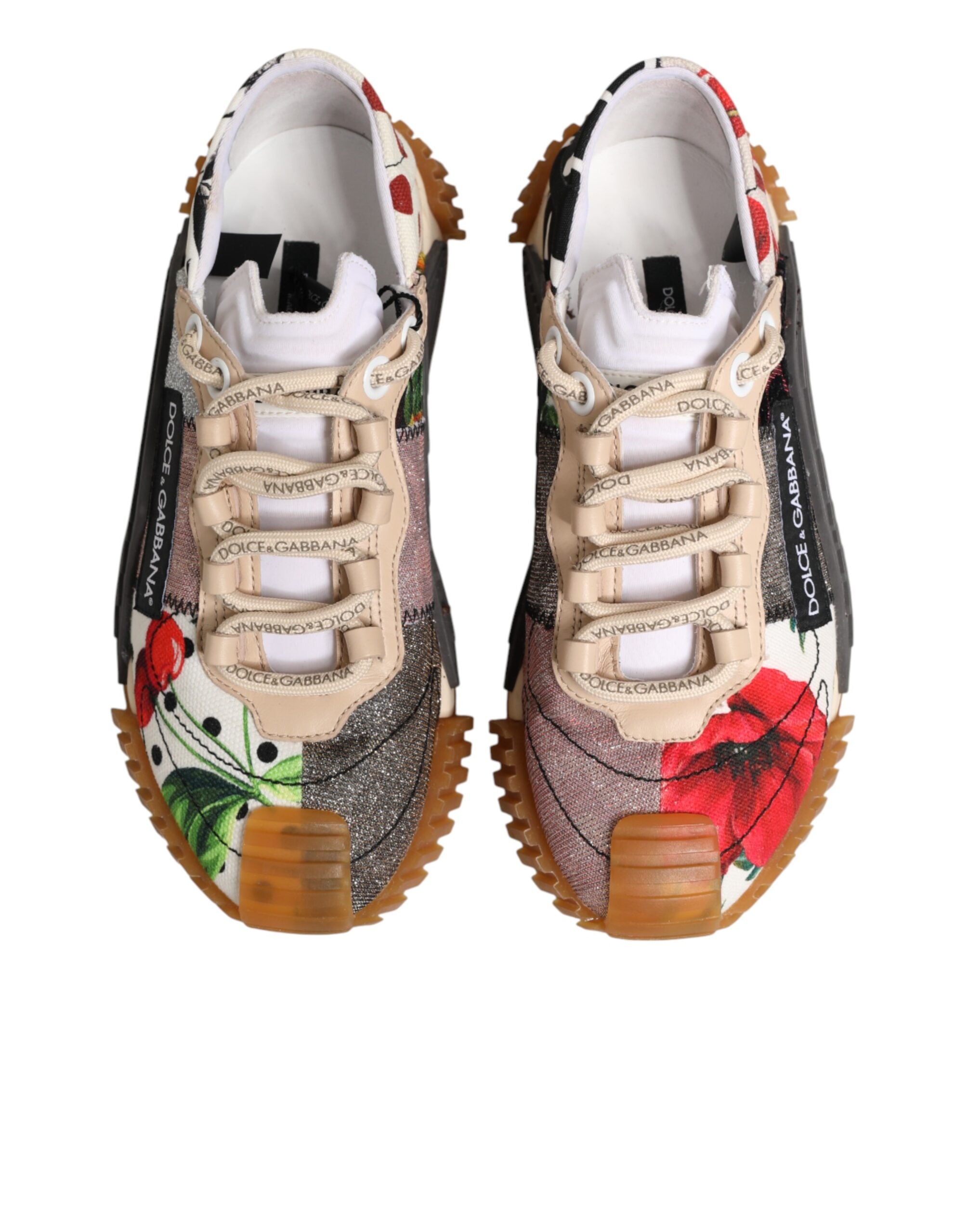 Front view of Dolce & Gabbana multicolor NS1 slip-on sneakers by KILAUE

