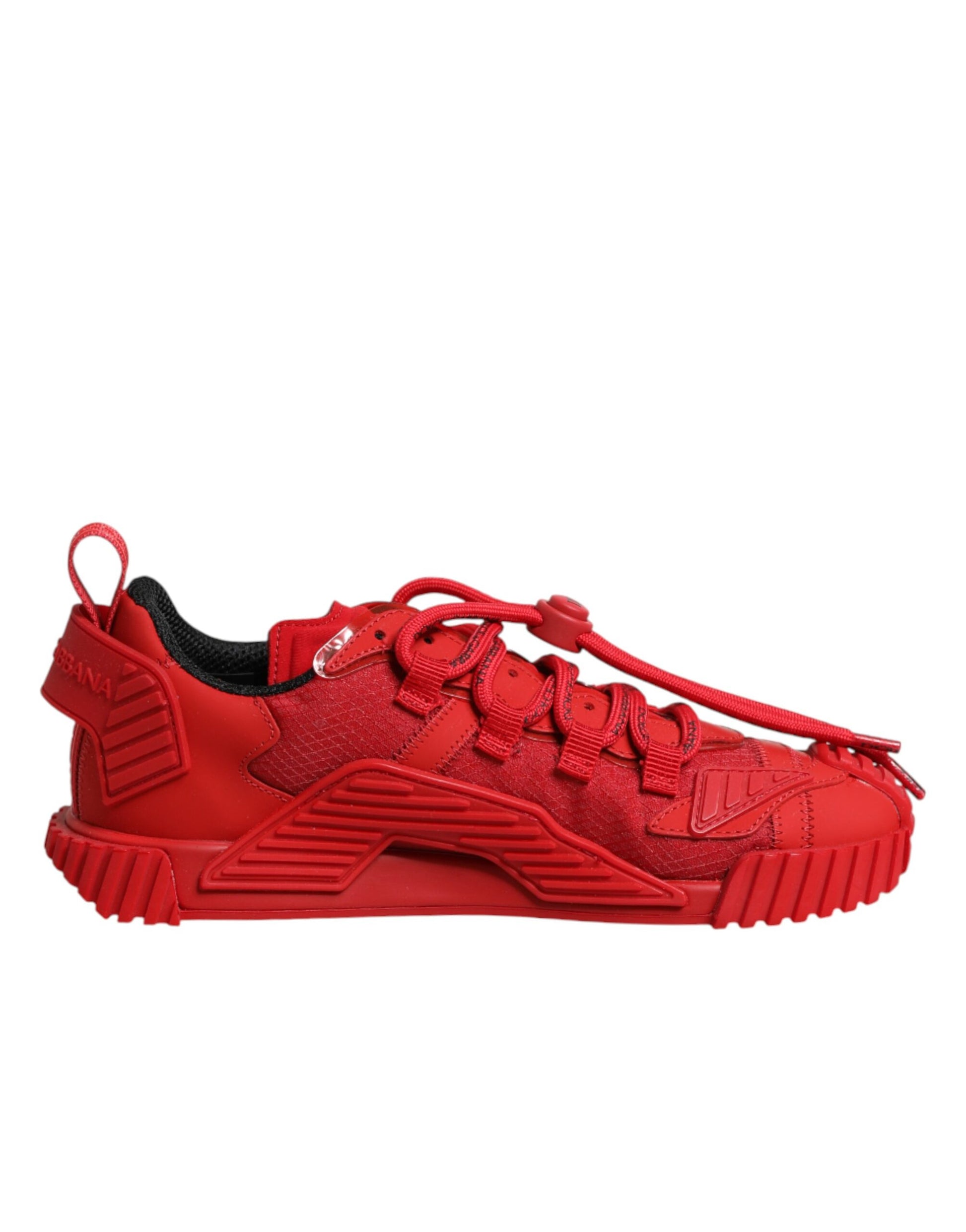 Dolce & Gabbana red logo lace NS1 low top sneakers by KILAUE
