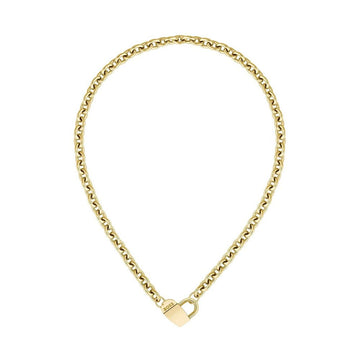 Gold stainless steel necklace with minimalist