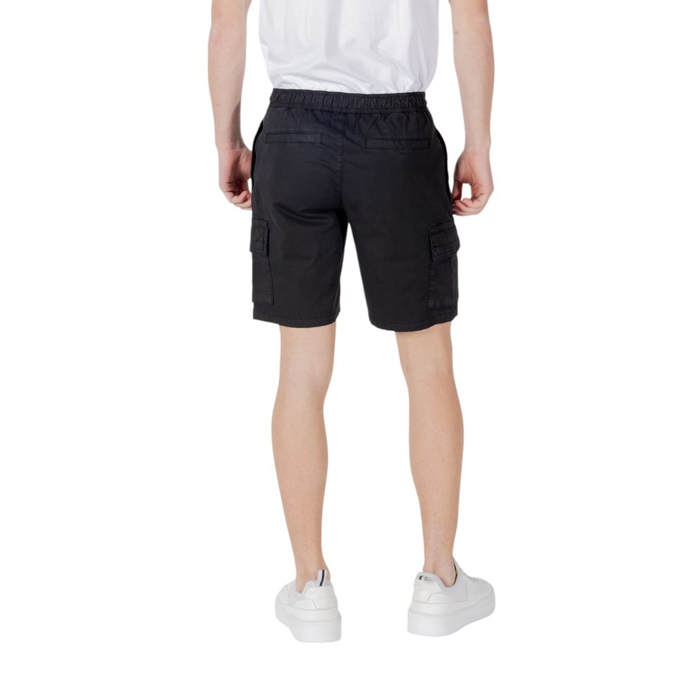 Hugo Boss black Sariel Bermuda shorts premium stretch cotton tailored shorts