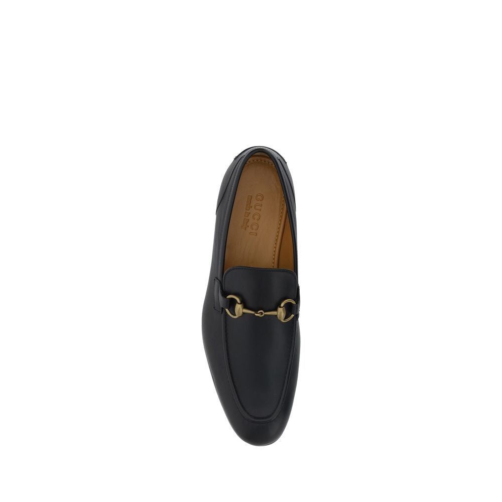 Detail of KILAUE black calf leather Taurus slip on loafers
