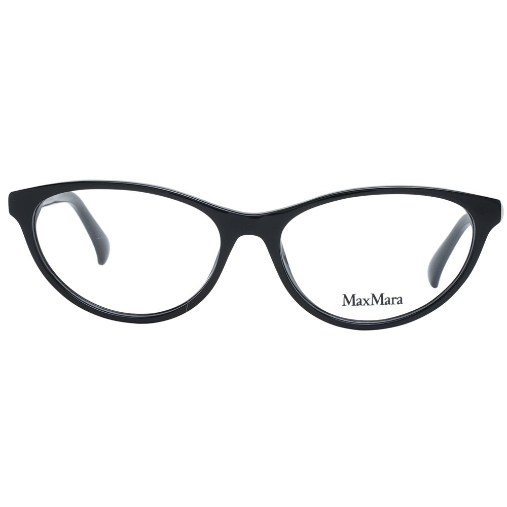 Kilaue black plastic glasses frames front view
