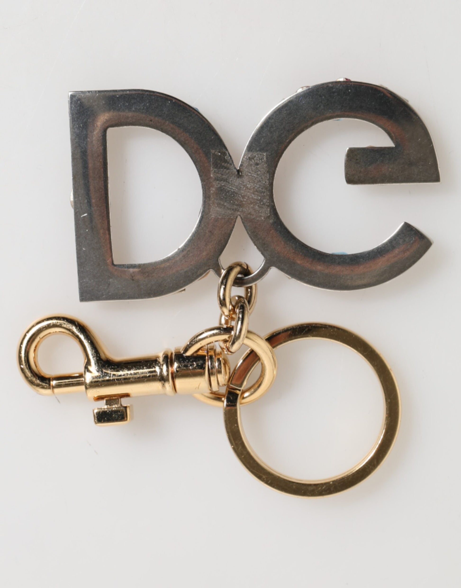 Kilaue Dolce & Gabbana crystal DG logo gold keychain lifestyle image
