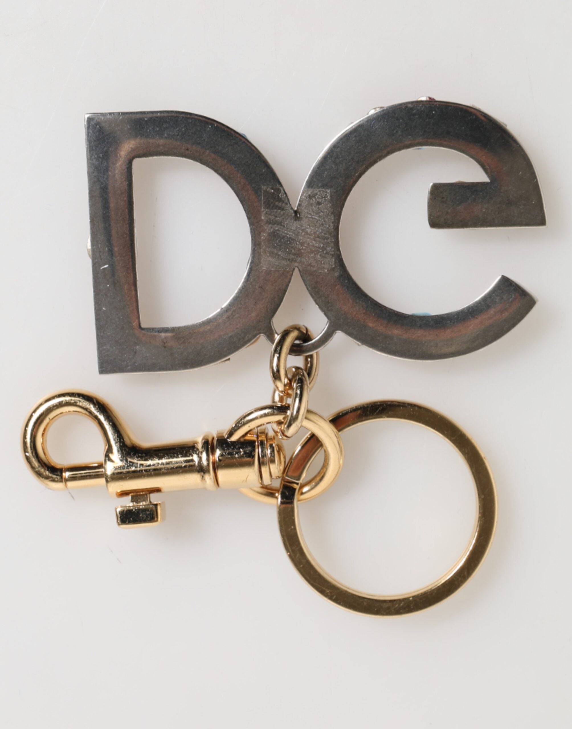 Kilaue Dolce & Gabbana crystal DG logo gold keychain lifestyle image
