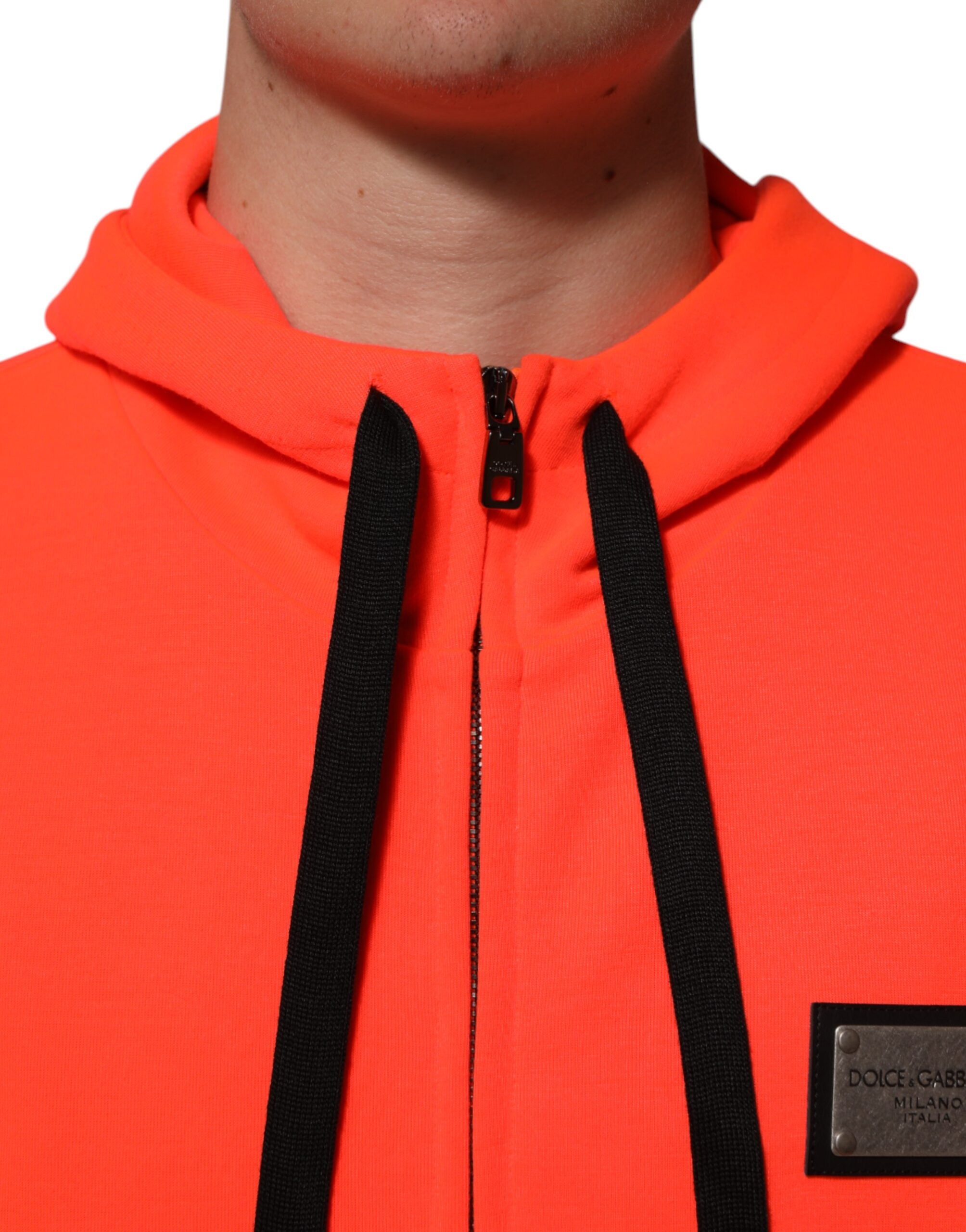 Kilaue Dolce & Gabbana fluorescent red logo hoodie lifestyle image
