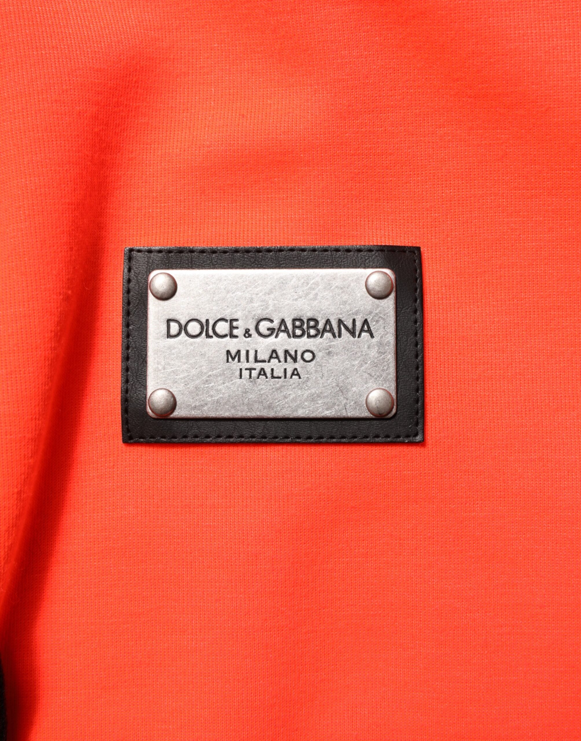 Kilaue Dolce & Gabbana fluorescent red logo hoodie lifestyle