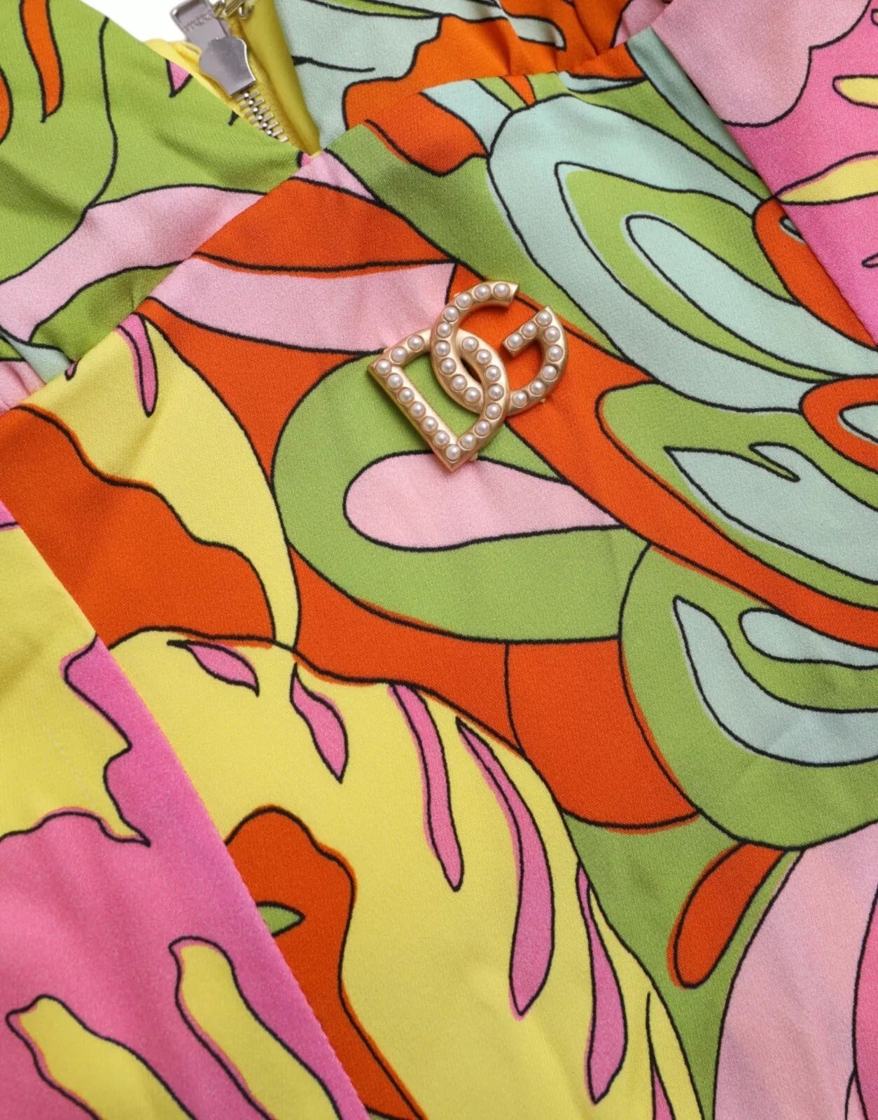 Kilaue Dolce & Gabbana multicolor floral silk mini dress lifestyle image
