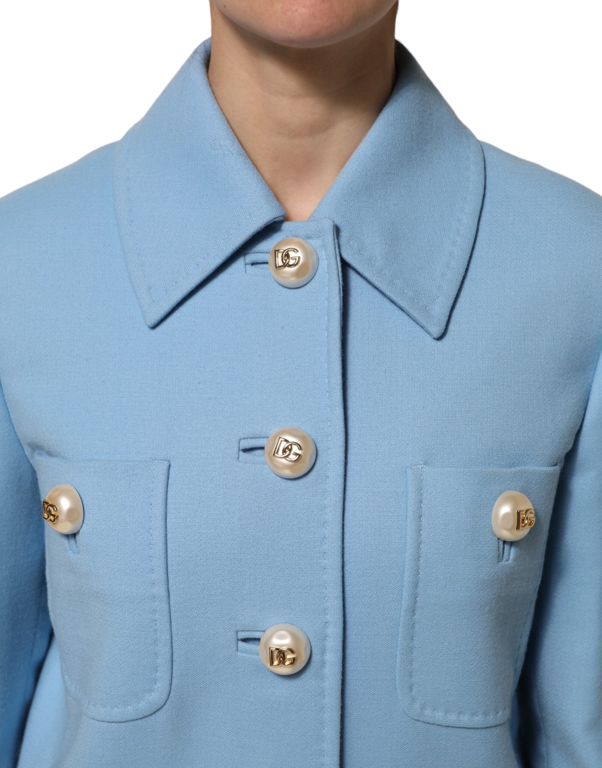 Kilaue Dolce & Gabbana royal blue trench coat lifestyle image
