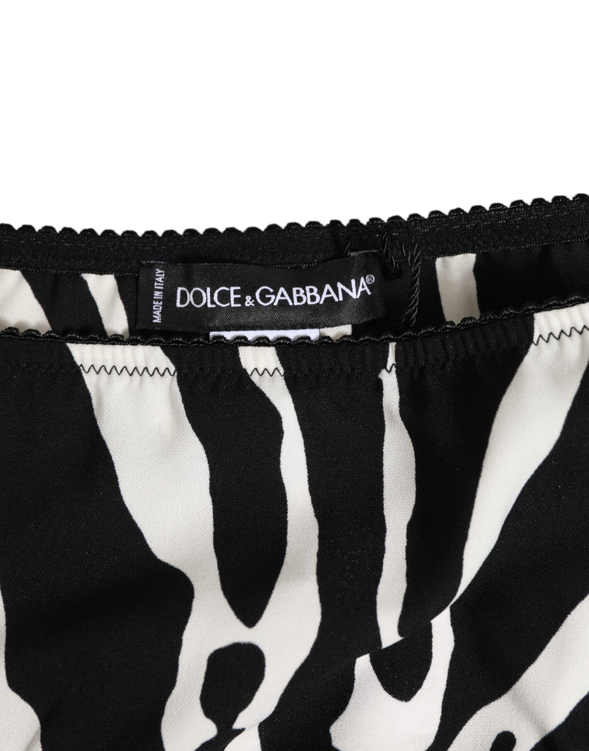 Kilaue Dolce & Gabbana zebra print slip briefs folded view
