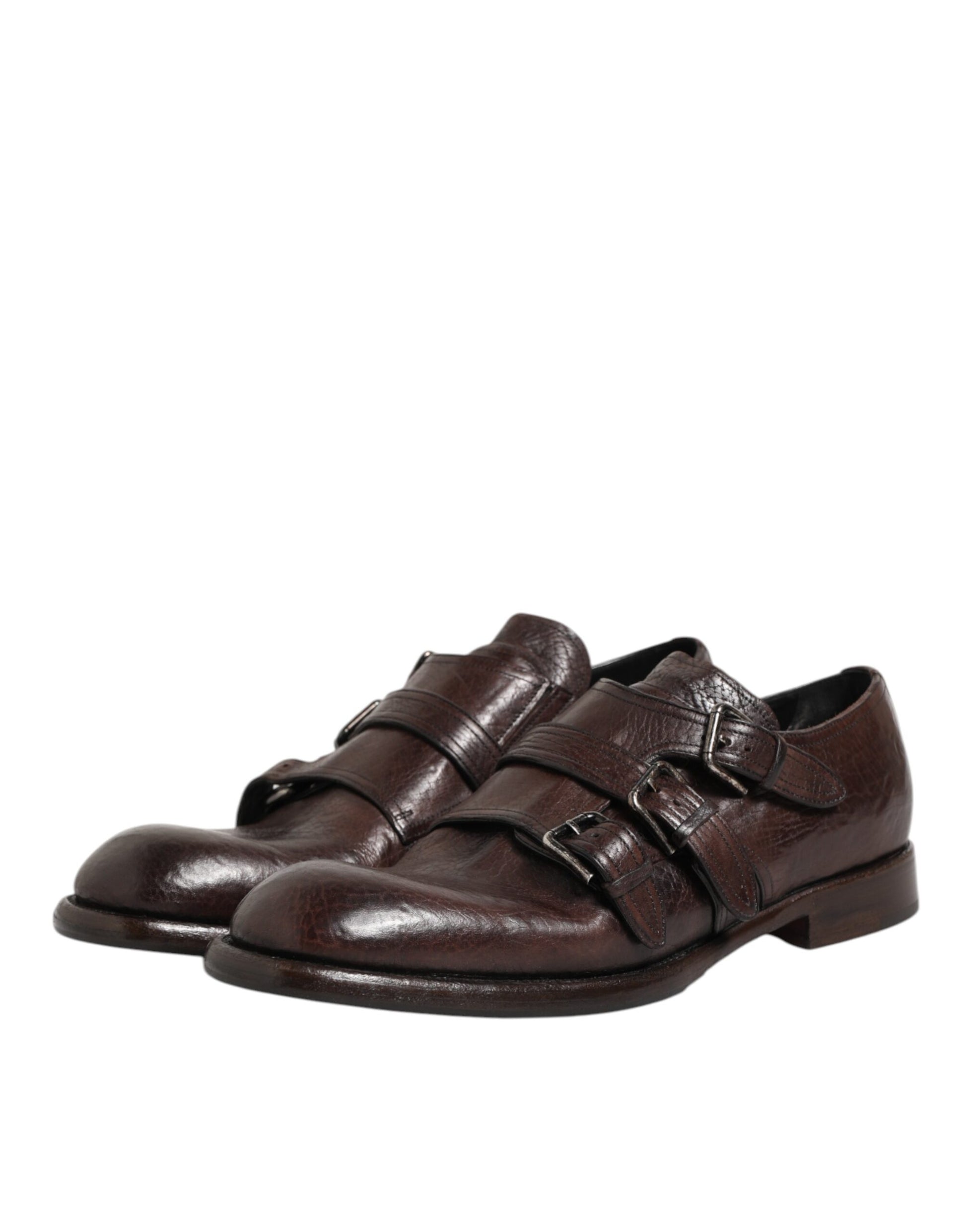 Kilaue Dolce & Gabbana brown leather monk strap