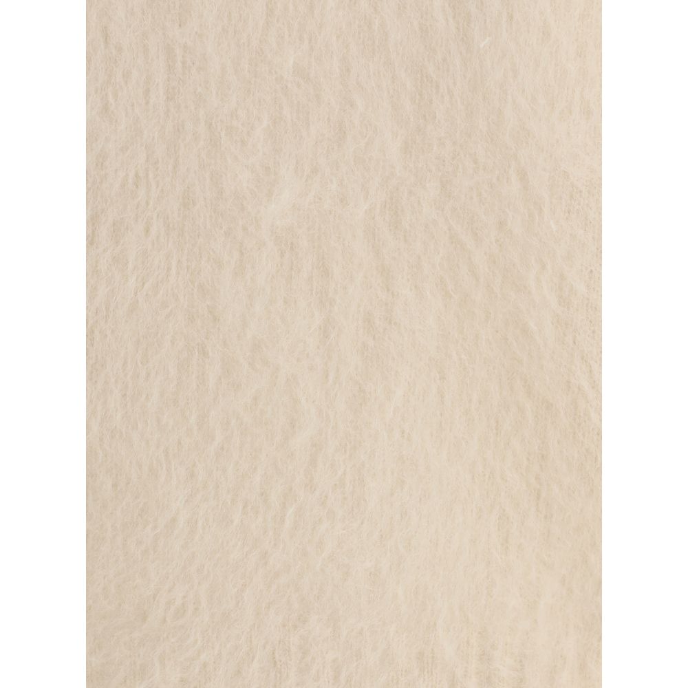Max Mara Studio beige Aceto mohair blend sweater fabric detail 