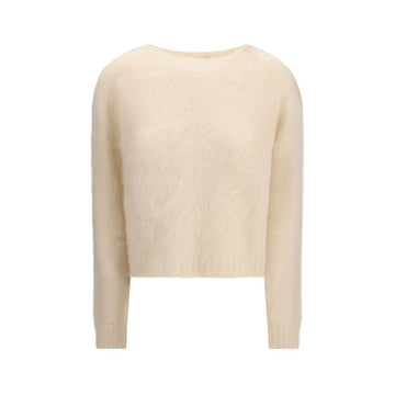 Max Mara Studio beige Aceto mohair blend sweater luxury knitwear
