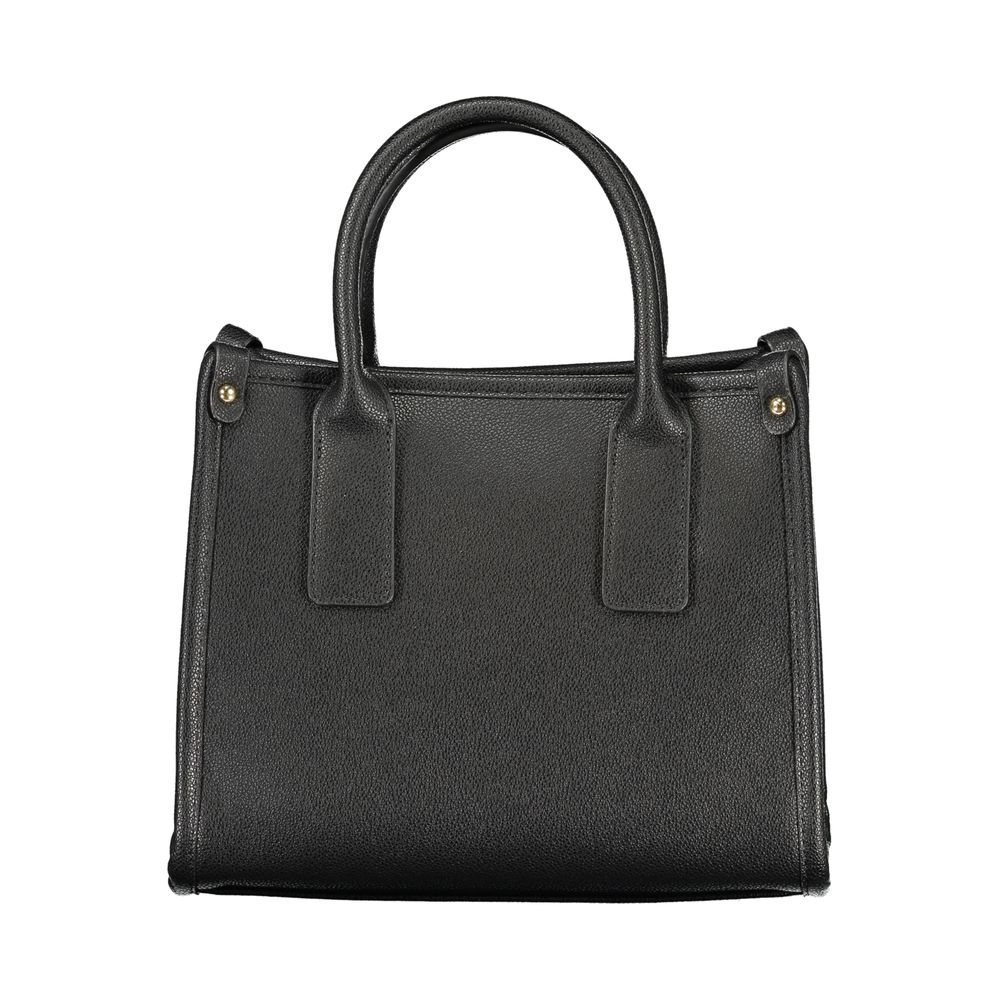 Black polyurethane women handbag luxury designer bag  