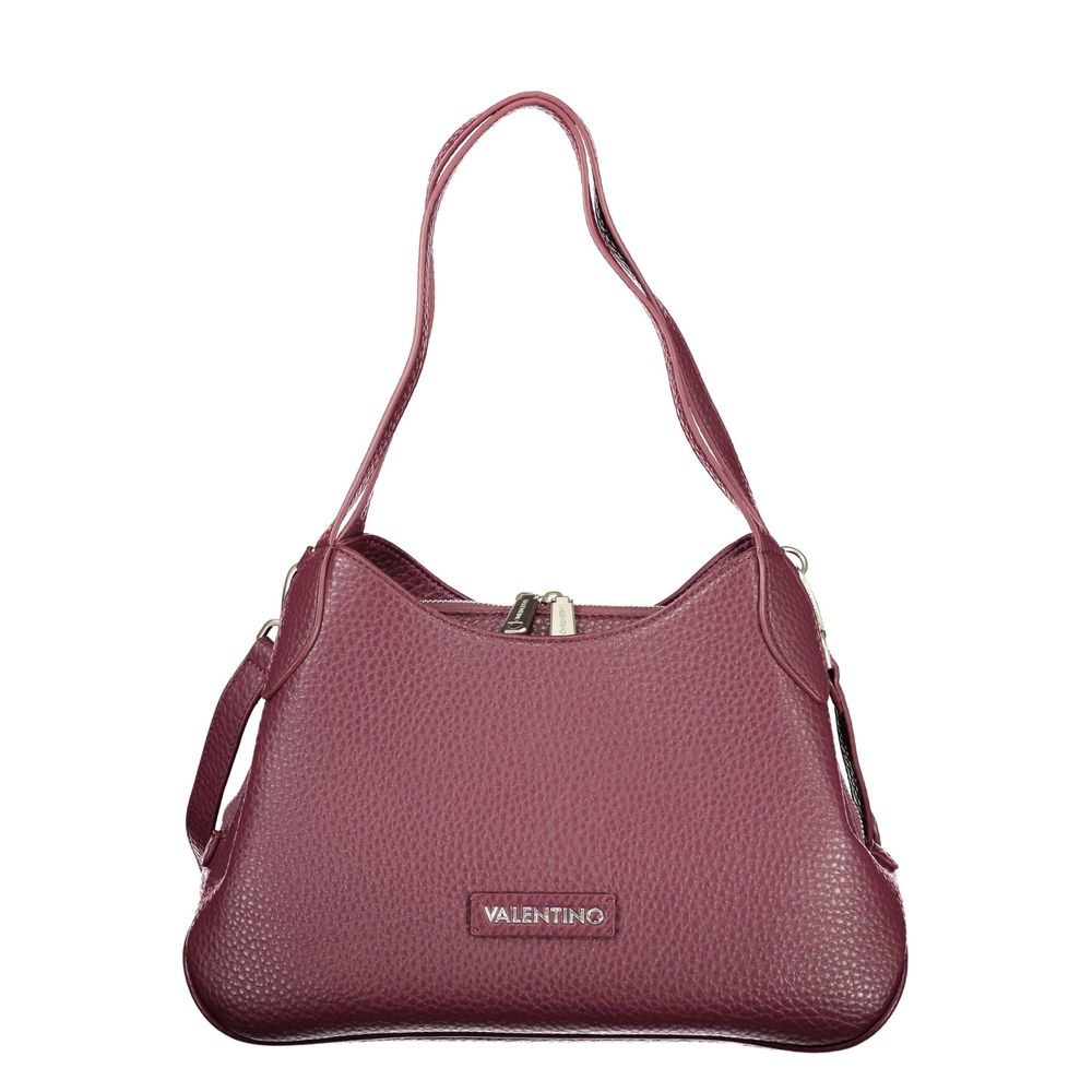 Red polyethylene handbag for women