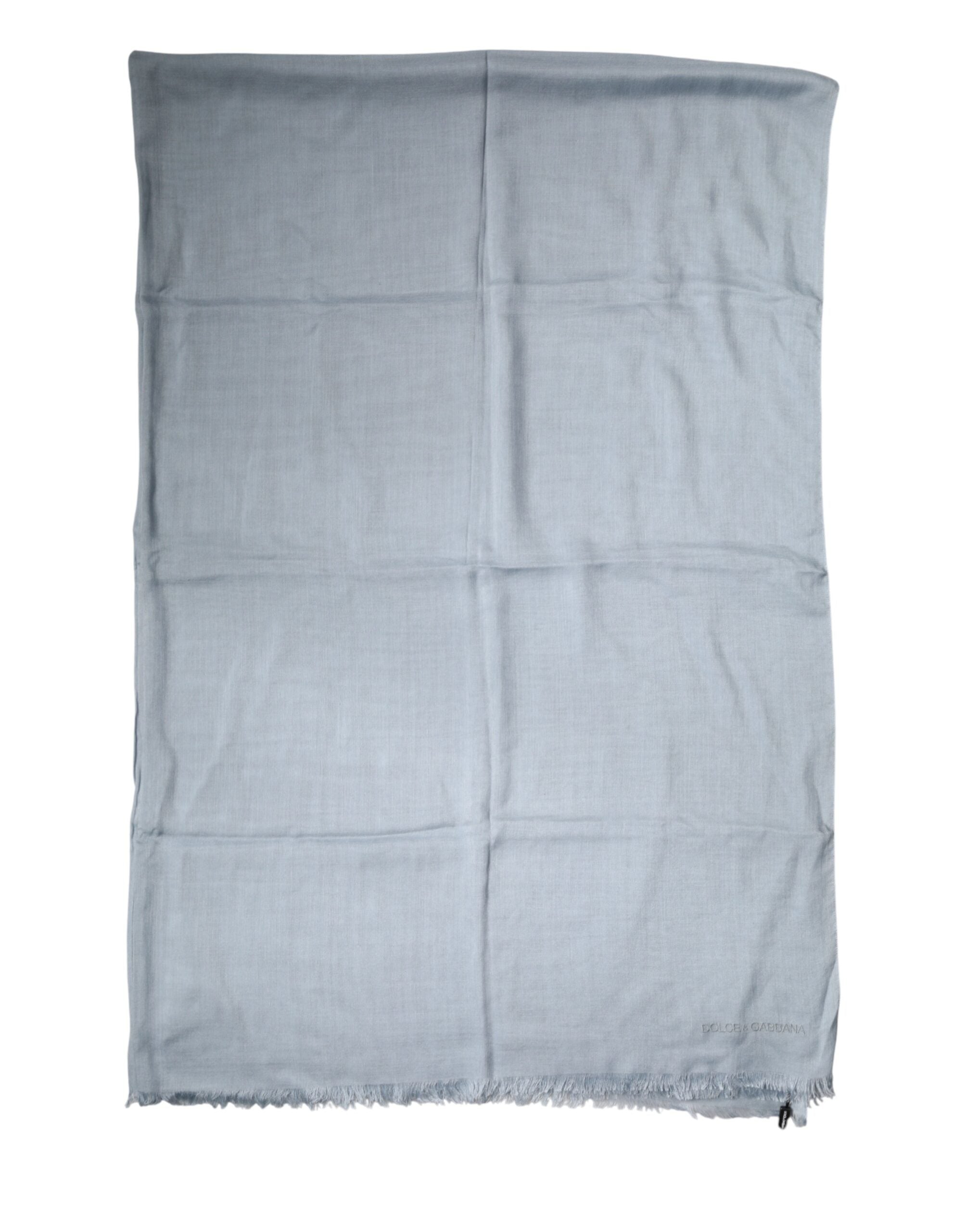 Kilaue light blue knitted cashmere wrap