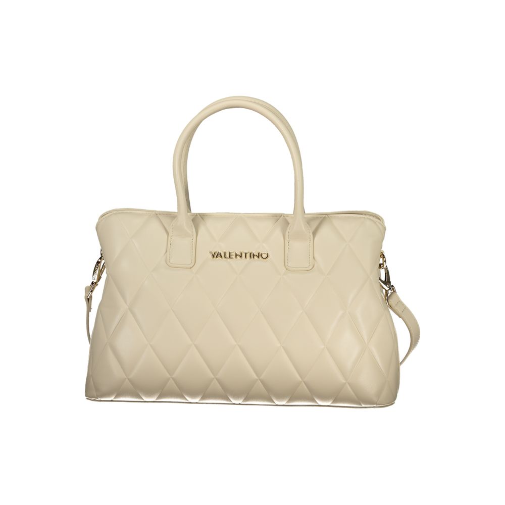 Valentino beige structured handbag luxury designer tote  