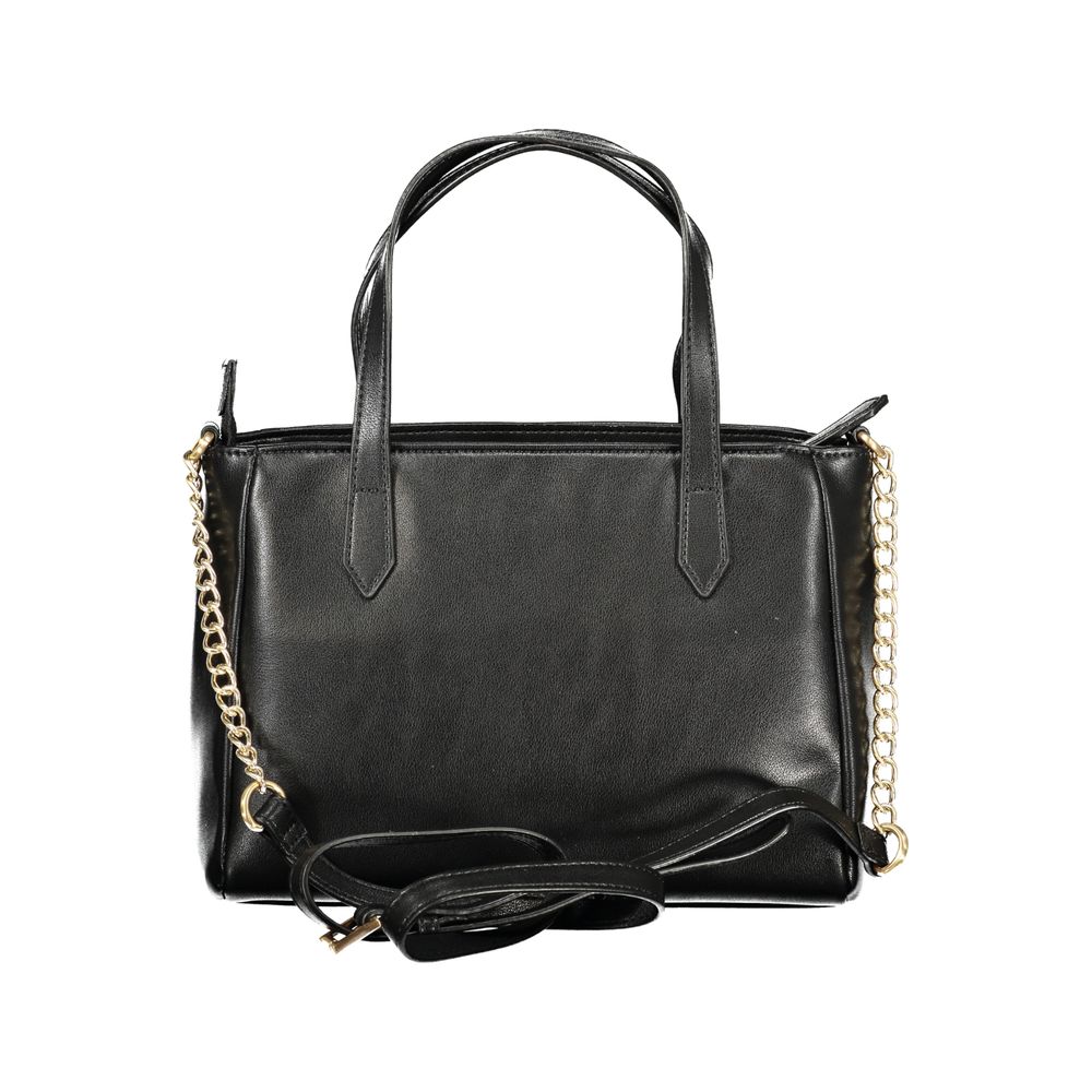 Valentino black structured handbag luxury designer tote