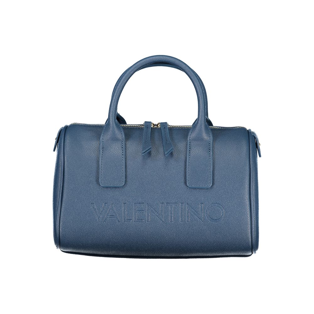 Valentino blu blue structured handbag luxury designer tote