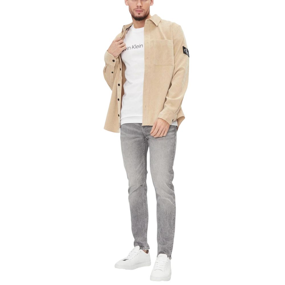 White cotton T‑shirt back view  